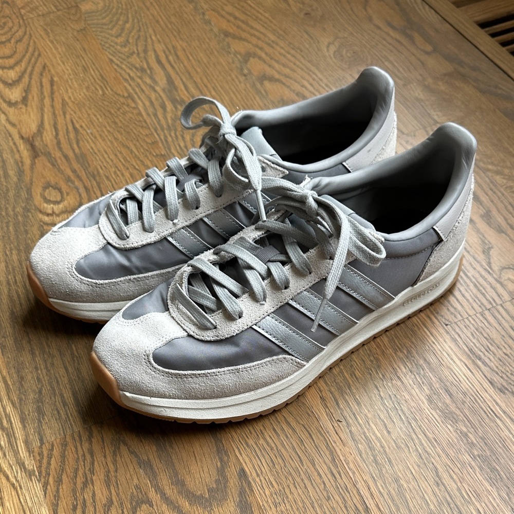 Adidas Gray and Silver Sneakers Size 9